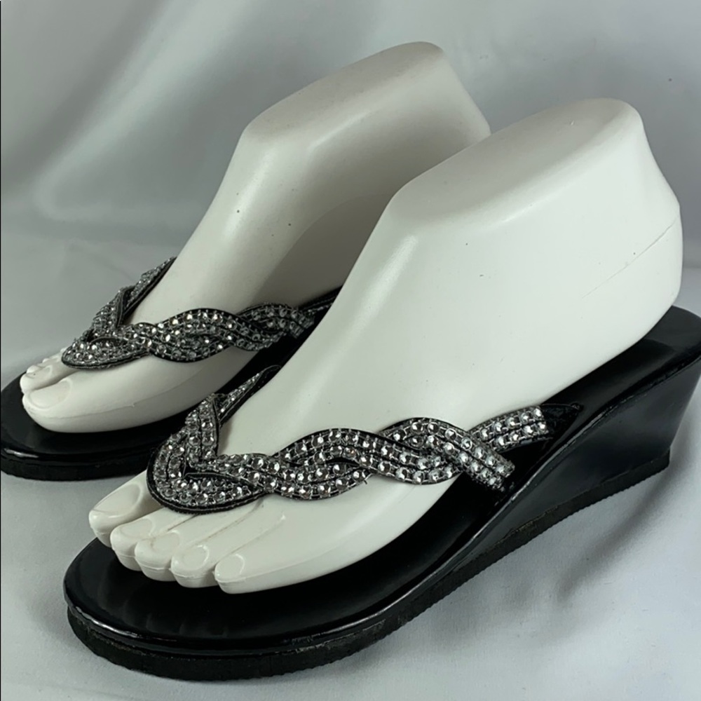 Mix & Co. Rhinestone Sandals
